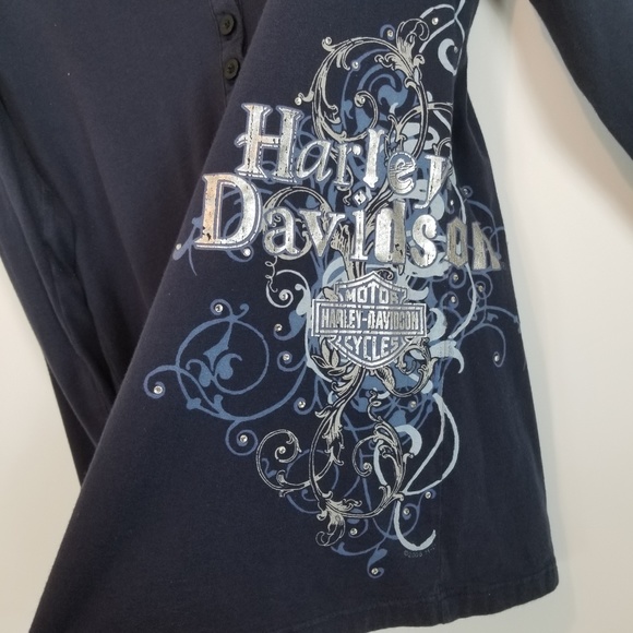 Harley Davidson Women's Graphic Tee - Medium - Picture 3 of 8